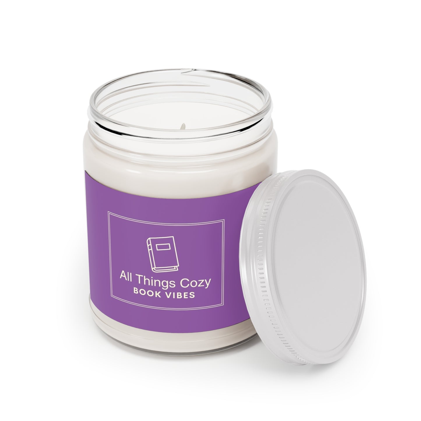 Scented Soy Candle, Cozy Book Vibes Candle, Relaxation Gift, Home Decor, Eco-Friendly Candle, Aromatherapy, Housewarming