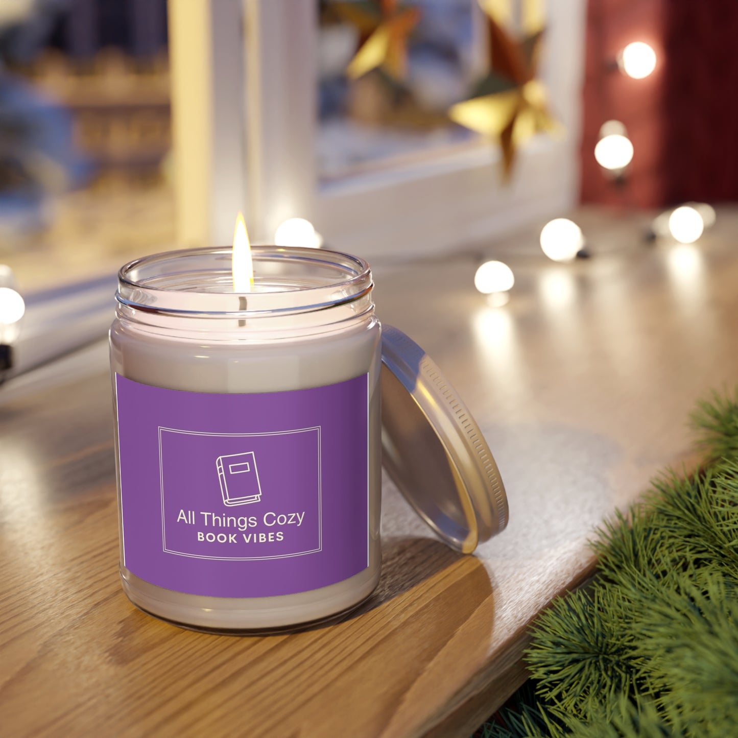 Scented Soy Candle, Cozy Book Vibes Candle, Relaxation Gift, Home Decor, Eco-Friendly Candle, Aromatherapy, Housewarming