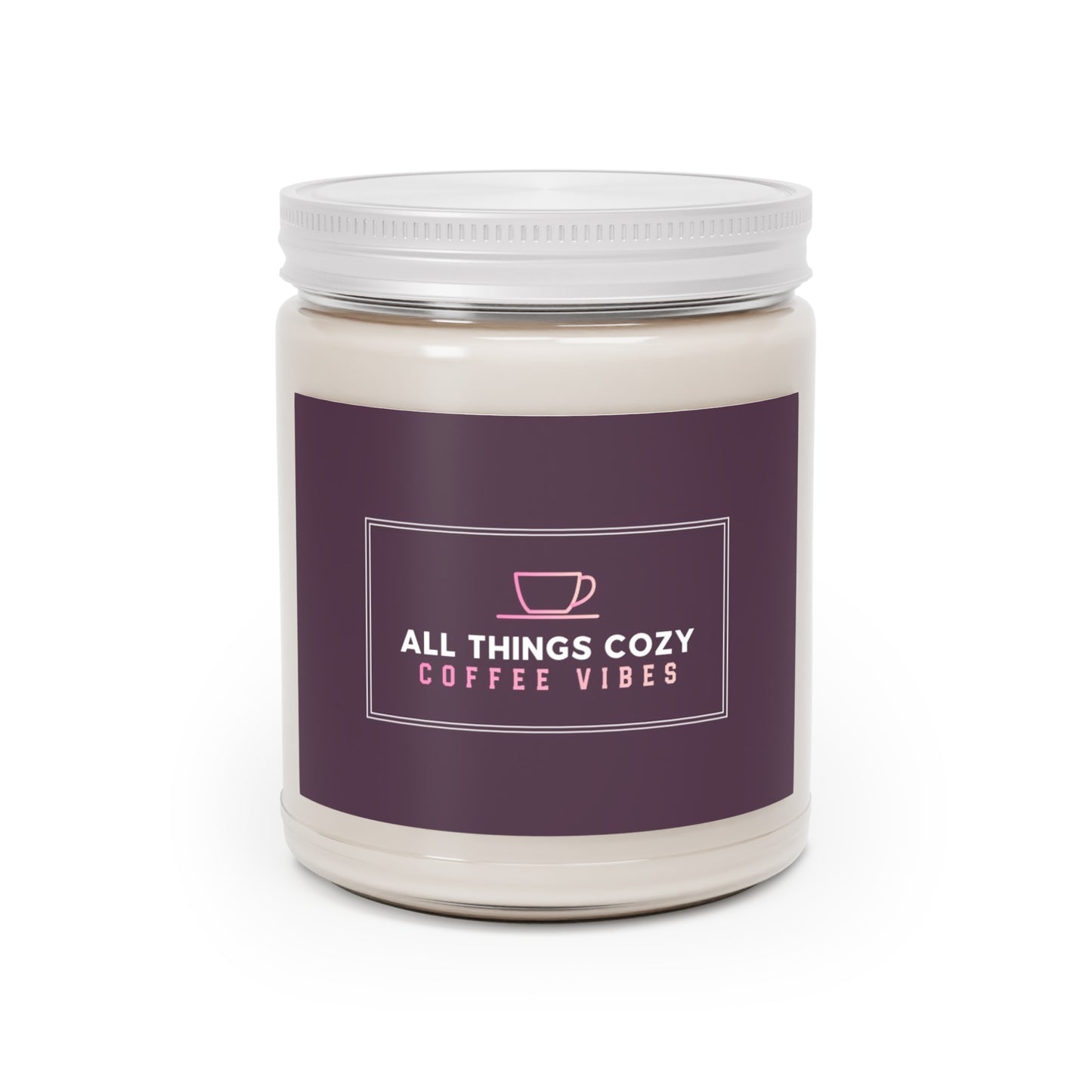 Scented Soy Candles with White Lid, 9oz