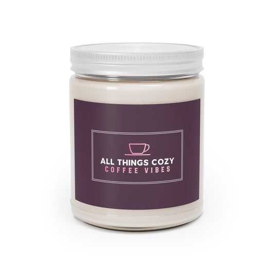 Scented Soy Candles with White Lid, 9oz
